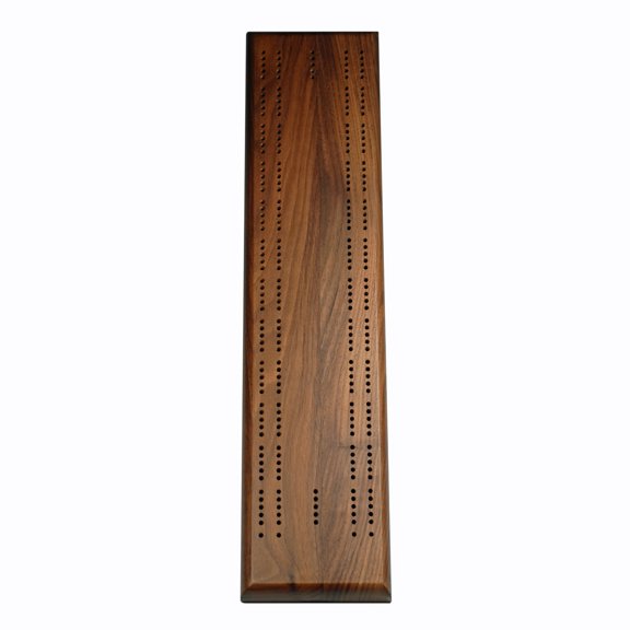 WE Games Cribbage Game - Solid Wood Sprint 2 Track Board - Metal Pegs