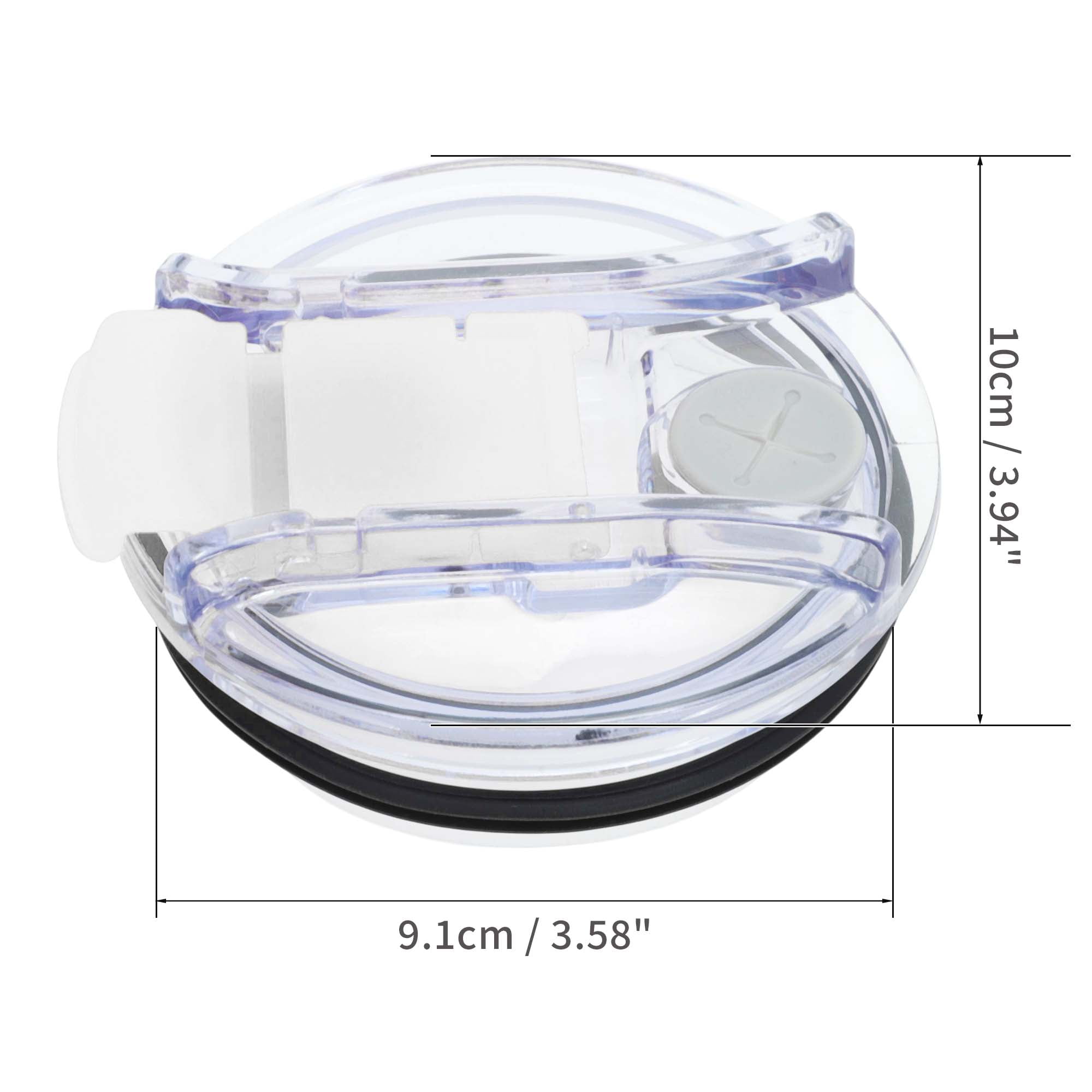 Unique Bargains 1 Pc Lightweight Tumbler Lid for Office Use Daily Activities Clear White