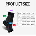 thumbnail image 3 of Betivan 3 Counts Orthopaedic Socks Foot Ankle Support Plantar Fasciitis Socks Grip Socks Football Fitness Socks Beige Black Khaki L M S, 3 of 5