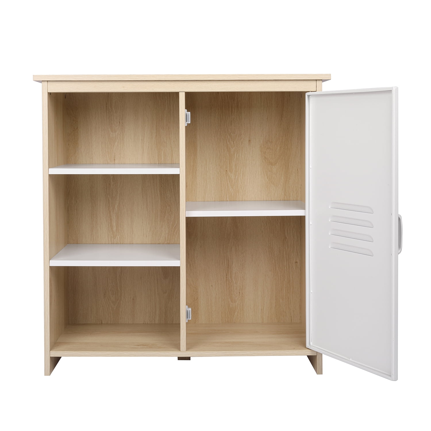 Kepooman Storage Cabinet, Sideboard Buffet Cabinet with 1-Door, Kitchen Storage Cabinet for Living Room, White Kepooman Storage Cabinet, Sideboard Buffet Cabinet with 1-Door, Kitchen Storage Cabinet for Living Room, White