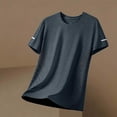 thumbnail image 6 of Qzwdhjm Mens Athletic Shirts Quick Dry Short Sleeve Tops Crewneck Cooling Lightweight Casual Tshirts Color Block Summer Tees for Workout, 6 of 7