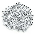 thumbnail image 5 of CousinDIY Alphabet Beads 6mm 160/Pkg-White With Black Letters, 5 of 5