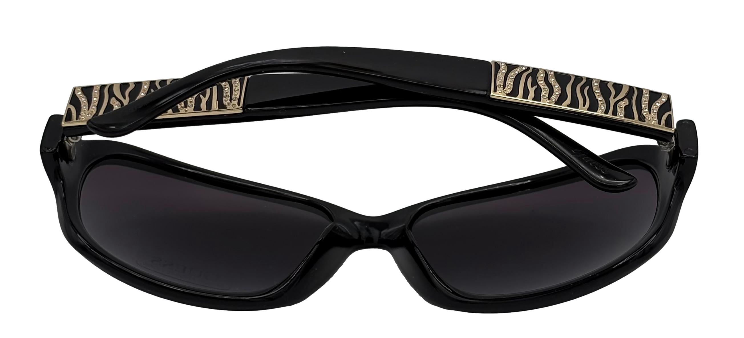 Guess Sunglass Womens Shiny Black Oversize Rectangle Plastic, GF0395. 1B