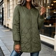 thumbnail image 4 of Women's Quilted Jacket Lightweight Zipper Fall Winter Coats Thermal Padded Puffer Jacket Loose Casual Outerwear with Pockets, 4 of 9