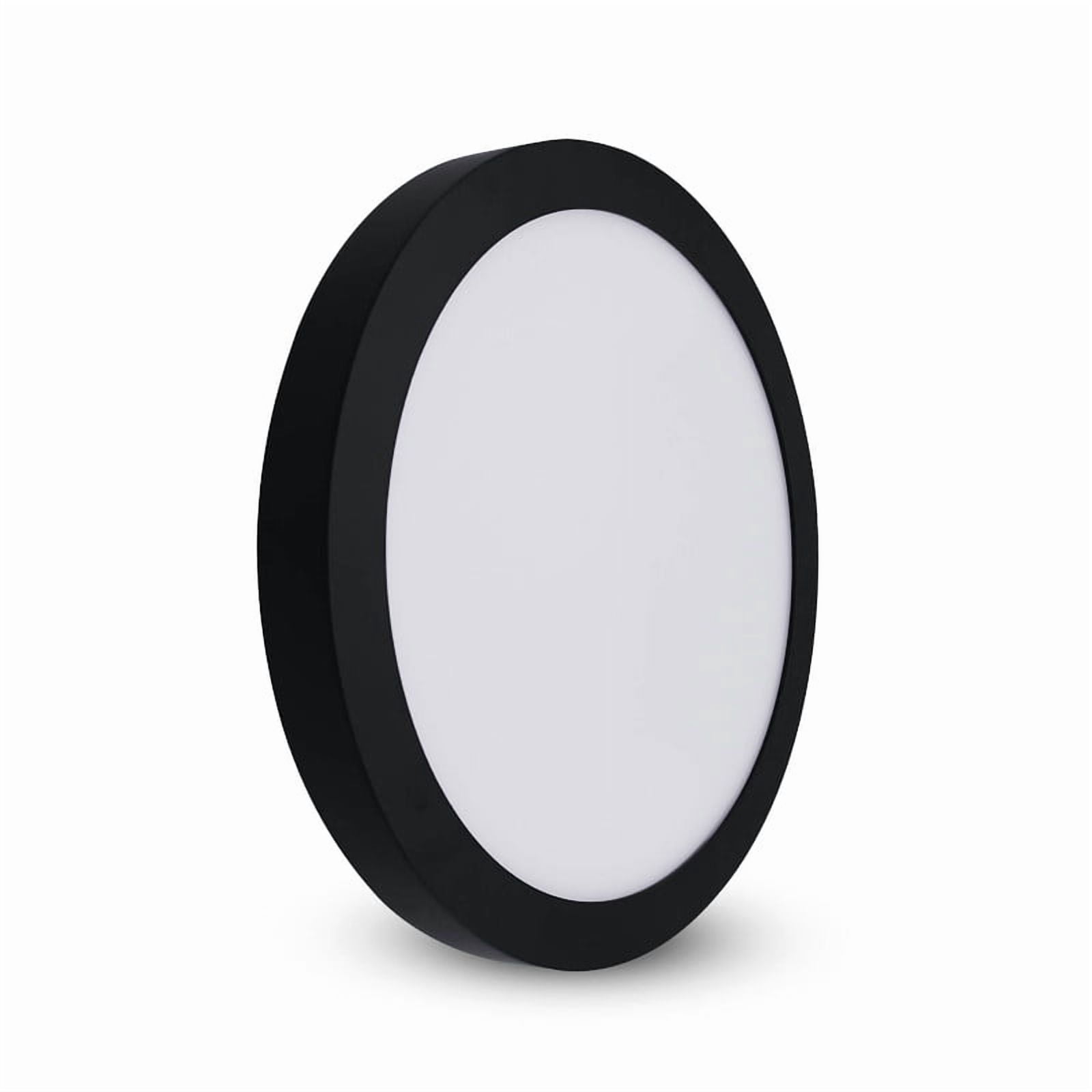 Lucere 9.5'' LED Flush Mount Ceiling Light Fixture, Super Slim Panel Light 120V 15W 4000K White Round Ceiling Light for Bathroom, Kitchen, Bedroom Hallway Damp Location