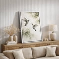 thumbnail image 4 of Framed Canvas Print Hummingbird Wall Art Boho Decorative for Living Room Bedroom - 24"x36" WHITE, 4 of 8