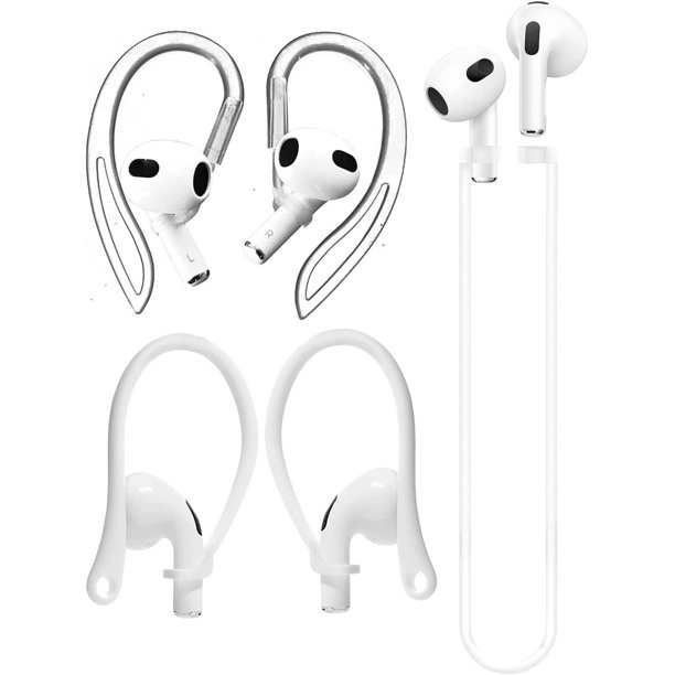Never Lose Your AirPod 3] Anti Slip Set, Adjustable Ear Hook Compatible with + Air - Walmart.com