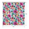 thumbnail image 5 of Pioneer Flower Floral Print Pattern Shower Curtain 72"x72" ,Bathroom Decorative Shower Curtains Set with 12 Hooks,Modern Waterproof Washable Shower Curtain, 5 of 6