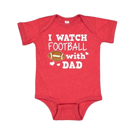 

Inktastic I Watch Football with My Dad Gift Baby Boy or Baby Girl Bodysuit