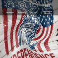 thumbnail image 6 of 250 Anniversary USA Flag Cloth Napkins, Statue of Liberty Wooden Washable and Reusable Dinner Napkins Set of 2, Table Napkin for Kitchen Party Birthday Wedding Hotel Housewarming 20"x20", 6 of 9