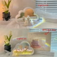 thumbnail image 1 of Espejo con Luces, Kit de Lámpara de Luz Nocturna de Nube Blanca de Tulipanes de Bricolaje con Espejo, Señal de Neón Led para Dormitorio, Decoración de Pared Y Regalos Románticos, Requiere 2 Baterías A, 1 of 1