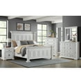 thumbnail image 2 of Hera King Panel Bed in Rustic White, 2 of 8
