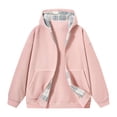 thumbnail image 1 of LOVZFMLL Jackets for Men's Warm Solid Color Zipper Pocket Long Sleeved Hooded Casual Jacket, 1 of 3