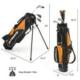 thumbnail image 4 of Yardi Yard Complete Golf Club Set for Children Age 8-10-Orange, Lightweight Golf Stand Bag for Men & Women,Multiple Pockets, Lightweight & Durable, 4 of 10