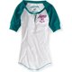 thumbnail image 1 of Camiseta henley de béisbol acanalada Aeropostale Aero Ny para mujer verde mediana, 1 of 1