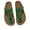 green, variant on Women Flip Flops Thong Slippers, Slip Resistant Flat Outdoor Casual Sandals