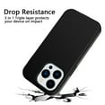 thumbnail image 4 of Nalacover for iPhone 14 Pro Max 6.7 inch Slim Case,Stylish Triple Layer Protection Hard PC + Soft TPU Silicone Hybrid Shockproof Camera Lens Protective Anti-drop Fit Back Phone Cover.Black, 4 of 6