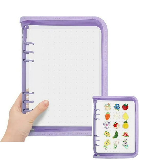 ziyahi Broche Sac à Dos Multifonctionnel avec Émail Durable Non Tissu, Multifonctionnel pour Rangement Broches, Badges et violet