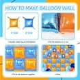thumbnail image 4 of Kit de pared con forma de globo azul y naranja, 50 unidades, papel de aluminio, 4 of 6