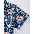 thumbnail image 6 of Yartina Boys Floral Print Button Down Hawaiian Shirt Summer Casual Holiday Short Sleeve Tops Beach Type D 160, 6 of 7