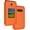 Orange, variant on Case for AT&T Cingular Flex 2 / Cricket Debut Flex, Nakedcellphone Slim Hard Shell Protector Cover [Anti-Fingerprint, Grid Texture] for U1030AA / U1030AC Flip Phone (2023)