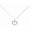thumbnail image 1 of Collar De Silueta De Corazon Con Zirconias De Plata 925, 1 of 5