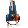 thumbnail image 5 of KLL Red And Blue Abstract Duffle Bag For Men Women Sport Gym Fitness Tote Travel Training Workout Basketball Football Weekender, 5 of 6