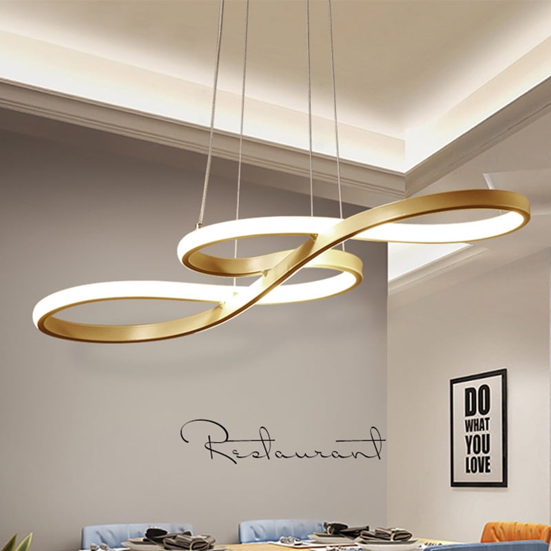 bright modern chandelier