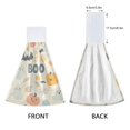thumbnail image 3 of Yayeee Kitchen Hanging Hand Towels Set of 2 with Loop Bathroom Absorbent Tie Towel, Halloween Cute Pumpkins, 3 of 7