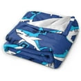 thumbnail image 6 of Sharks Blanket for Girl Boy Sharks Throw Blanket Super Soft Fleece Flannel Cozy Plush Fuzzy Sea Sharks Kid Gifts for Sharks Lovers for Couch Sofa Bed 60"x50", 6 of 6