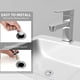thumbnail image 5 of Tapón de fregadero de baño de edición universal, filtro de drenaje emergente de lavabo tipo empuje con núcleo de bala, colador de drenaje de fregadero convertidor de bañera Muyoka Hogar, 5 of 6