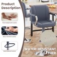 thumbnail image 2 of AFO Modern PU Leather Bar Stool Set of 4 with Backrest and Armrests, Height Adjustable 360° Swivel Counter Chair, Blue, 2 of 5