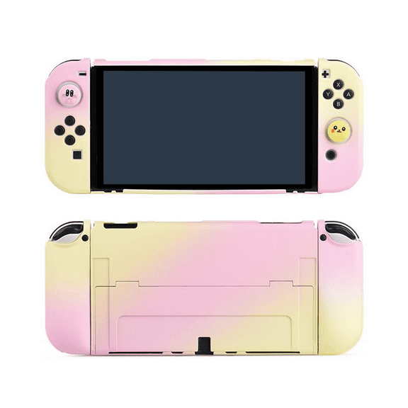 Dockable Case for Nintendo Switch OLED and Controller with Grip Cover Shock-Absorption and Anti-Scratch Design