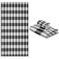 thumbnail image 7 of SKYSONIC 3 Pack Towel Black and White Plaid Cotton Bath Towel Set (1 Bath Towel, 1 Hand Towel, 1 Washcloth) for Bathroom, Super Soft and Quick Dry Towels, 7 of 7