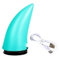 thumbnail image 1 of Cuerno de para casco, 3D para capó de parachoques, decoración interior de coche, de brillo desmontable para ejercicio , Azul Yotijar Cuerno de diablo, 1 of 10