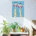 thumbnail image 5 of Creowell Giraffes Canvas Wall Art Prints for Home Decor Living Room Bathroom Bedroom Office, Ready to Hang 12x16in, 5 of 5
