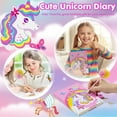 thumbnail image 6 of PinkSheep Unicorn Diary with Lock and Keys, Unicorn Stationery Set with Diary Stamps Stickers Pens Journal Notebook, 6 of 8