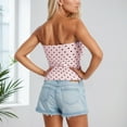 thumbnail image 5 of Landzoo One Contrast Lace Polka Tube Top Backless Fit Inner Wear Short Crop Top Soft Stylish Basic Tube Tops, 5 of 9