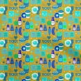 thumbnail image 1 of oneOone Cotton Poplin Gamboge Yellow Fabric Breakfast Sewing Material Print Fabric By The Yard 42 Inch Wide, 1 of 1