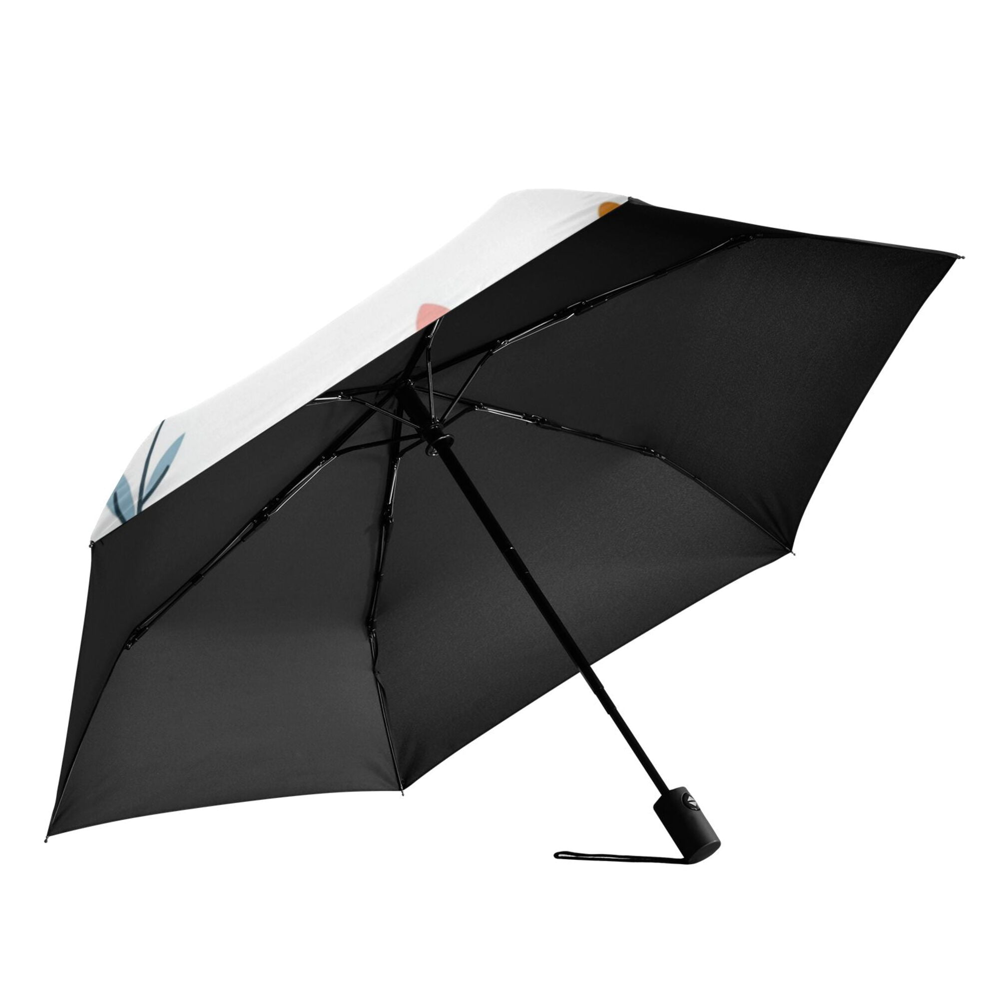 FORMRS Travel Umbrella Folding Auto Open Close Windproof Rain UV Protection, Cartoon Doodles