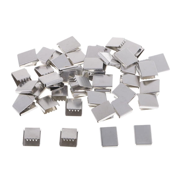 Wxqbjtam 50pcs Belt Buckle For Webbing Belt Hat Sewing Accessory Silver