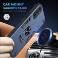 thumbnail image 7 of Cutyskin for Samsung Galaxy A34 5G Case, Ring Holder with Camera Lens Protection & Kickstand Military Grade Drop Tested Shockproof Heavy Duty Protective Magnetic Phone Case, Navyblue, 7 of 7