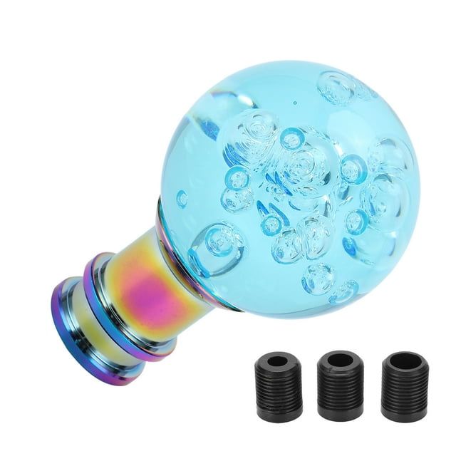 Shift Knob,Shift Knob Acrylic Cyan Gear Shift Knob Shifter Head Smooth Operation