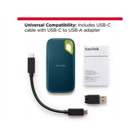 SanDisk - Extreme Portable 2TB External USB-C NVMe SSD - Monterey