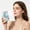 Blue Blue, variant on Fmbmuo Thin Mini USB Rechargeable Card Fan with Phone Stand LCD Display 6 modes Strong Wind Portable Desk Fan for Office Travel