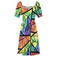 thumbnail image 5 of 2024 Stained glass gay dark Dress summer dresses womens luxury woman evening dress, 5 of 7