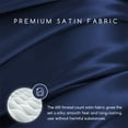 thumbnail image 2 of MR&HM Satin Sheet Set Full 4 Pcs, Silky Elegant Luxurious Full Size Bed Sheets, with Flat Sheet, Deep Pocket Fitted Sheet for Mattress and Matching Satin Pillow Cases (Full Size, Navy Blue), 2 of 7