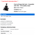thumbnail image 2 of Front Left Upper Ball Joint - Compatible with 1965 - 1976 Cadillac Calais 1966 1967 1968 1969 1970 1971 1972 1973 1974 1975, 2 of 2