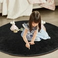 thumbnail image 6 of Kokovifyves Round Short Hair Rug - 40in Round, No Hair Loss Rug, Non-Shedding & Easy Care, Ideal for High Traffic Areas In Living Room, Bedroom,Washable and Easy To Clean, 6 of 8