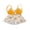 Yellow, variant on Sylvamorning Baby Girl Sleeveless Sun Print V-neck Playsuit Decorative Flower